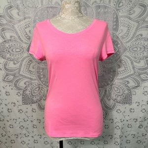 New No Boundaries for Walmart Tee T Shirt Short Sleeve Top Pink L Large